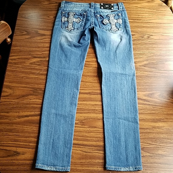 MISS ME LOW RISE SKINNY JEANS 28 - Picture 6 of 8